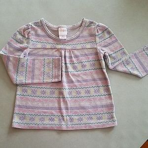 CIRCO Girls 4T Long Sleeved Multi Colored Top